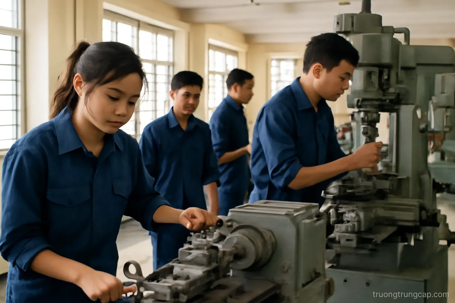 Học tại xưởng doanh nghiệp: mô hình gắn đào tạo với tuyển dụng